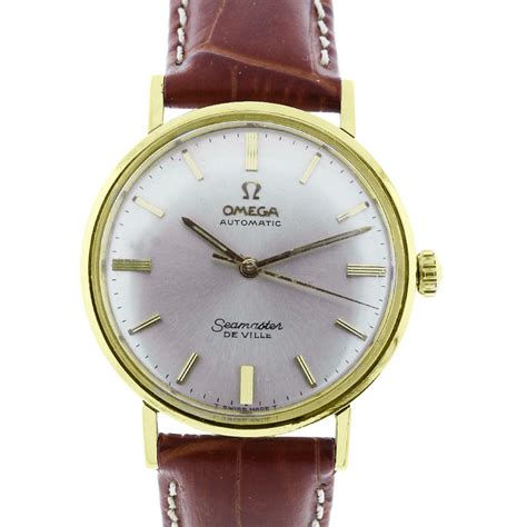 omega seamaster deville leather strap